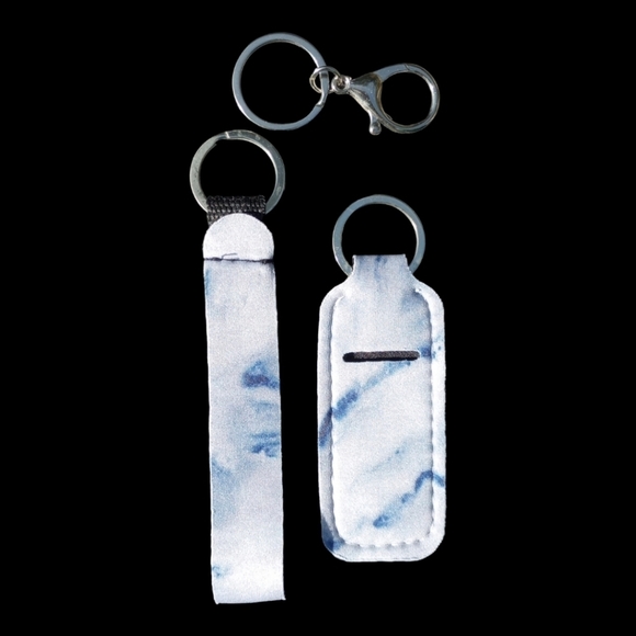 5 / $25 Lip Balm Holder Keychain Pineapple Lipstick Keychain Tropical Keyring - Picture 11 of 16